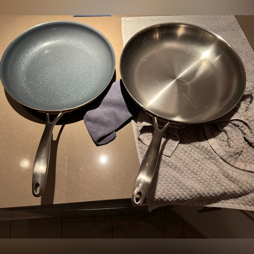 Tramontina Pan Set(Stainless Steel & Ceramic Coated Stainless Steel)